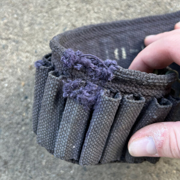 Spanish American War Blue Cartridge Web Belt - Image 3
