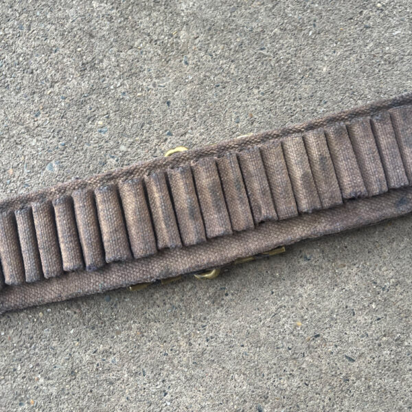 Spanish American War Blue Cartridge Web Belt - Image 5