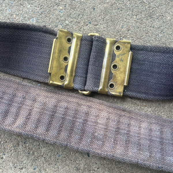 Spanish American War Blue Cartridge Web Belt - Image 7