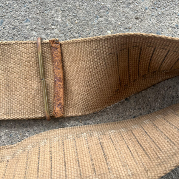 Spanish American War Tan Cartridge Web Belt - Image 7