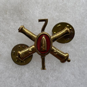 WW2 US Army 7th Coast Artillery Officer Collar Insignia