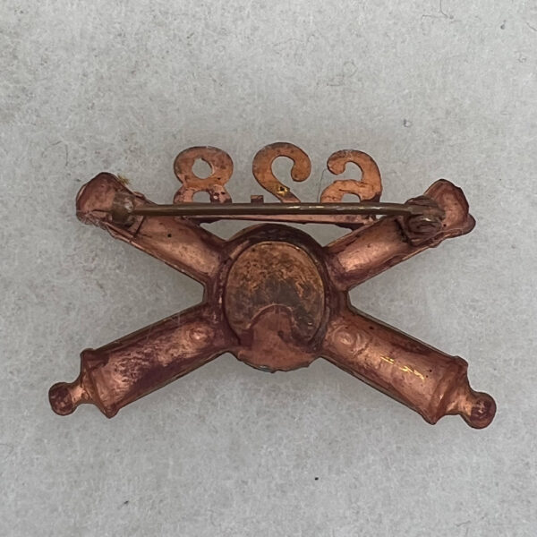1930s US Army 628th Coast Artillery Officer Collar Insignia Pinback - Image 2