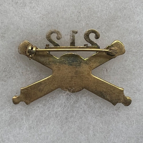 1930s US Army 212th Coast Artillery Officer Collar Insignia Pinback - Image 2
