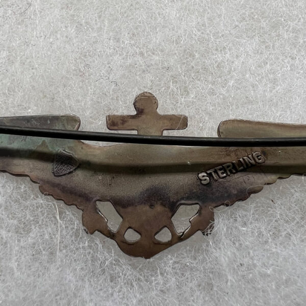 1930s US Naval Aviator Wing NS Meyer Sterling 2 3/4 Inch - Image 5