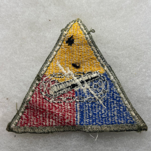WW2 US Army 7th Armored Division Patch Hand Embroidered Number - Image 3