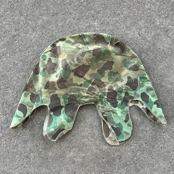 Korean War US Marine Corps Frogskin Camo Helmet Cover 1953