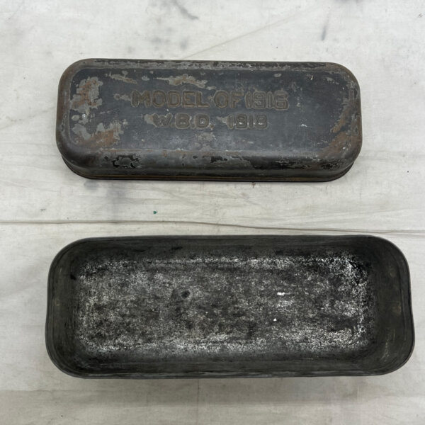 WW1 US Model 1916 Bacon Ration Tin 1918 Dated - Image 3