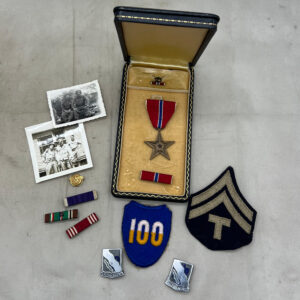 WW2 US Army 398th Infantry Regiment 100th Division Named Bronze Star Medal Grouping