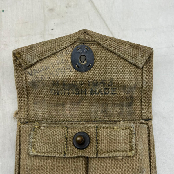 WW2 US Army M1 Carbine Pouch British Made 1943 - Image 4
