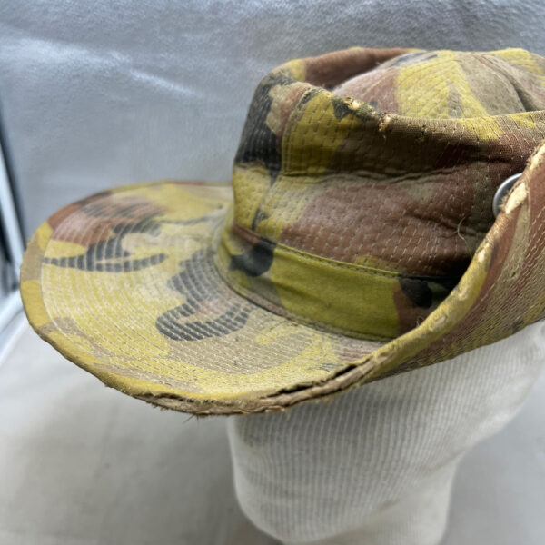 US Vietnam War Boonie Hat Camo Theater Made Worn - Image 2