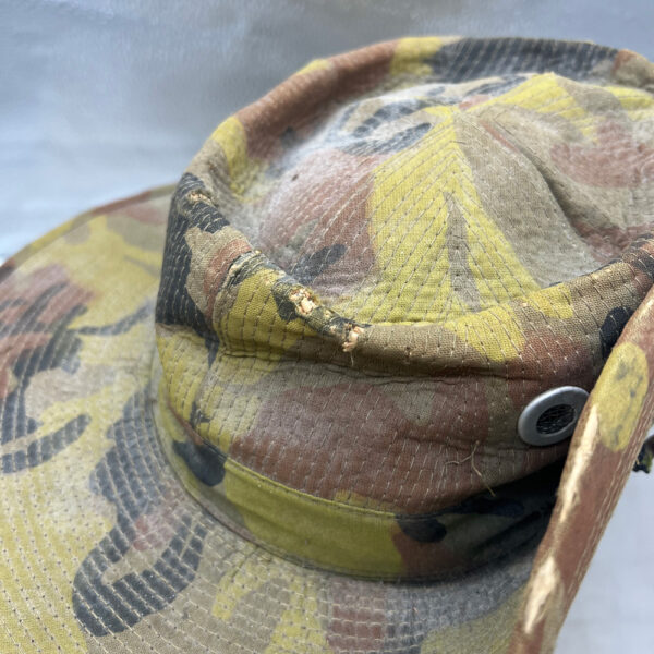 US Vietnam War Boonie Hat Camo Theater Made Worn - Image 3