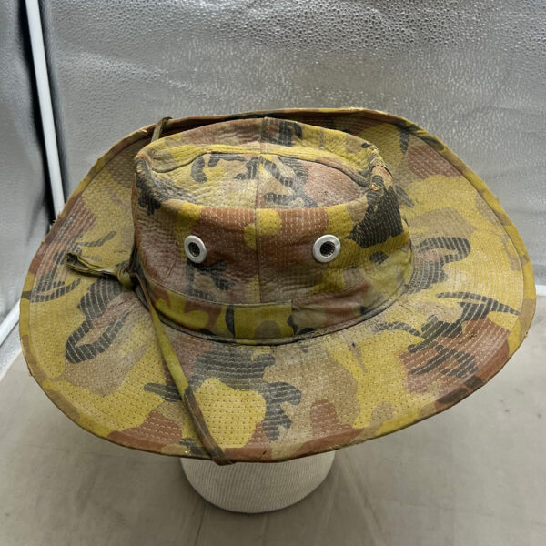 US Vietnam War Boonie Hat Camo Theater Made Worn - Image 8