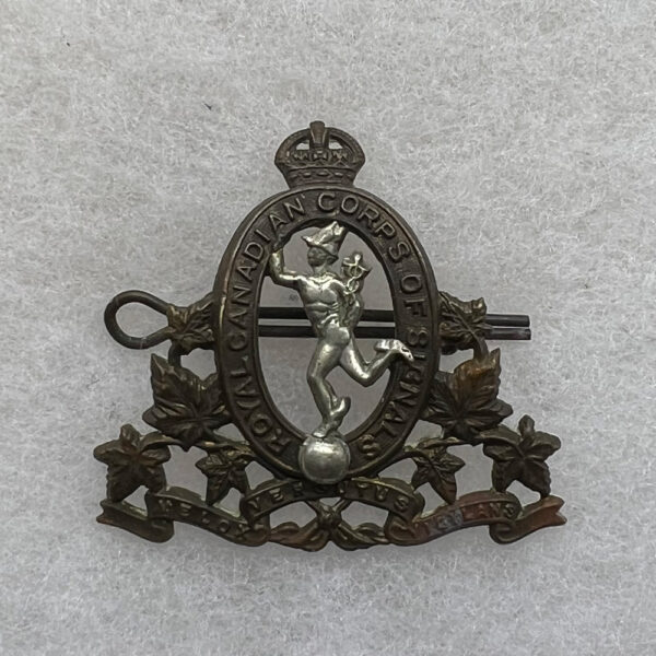 WW2 Royal Canadian Corps of Signals Hat Badge