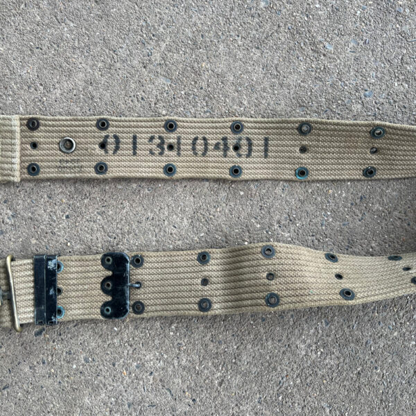WW2 US Army Web Belt 1943 Dated - Image 6