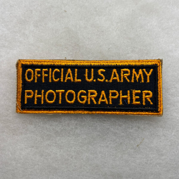 WW2 US Army Official Photographer Tab