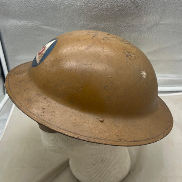 WW2 US Civil Defense Helmet Reserviced Model 1917 - Image 3