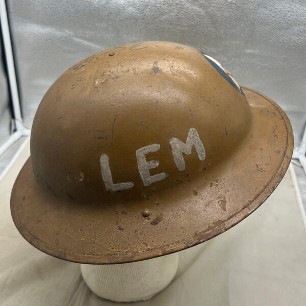 WW2 US Civil Defense Helmet Reserviced Model 1917 - Image 5