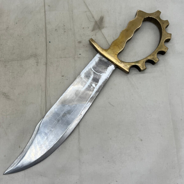 WW2 US Australian Made Fighting Knife Brass Handle - Image 4