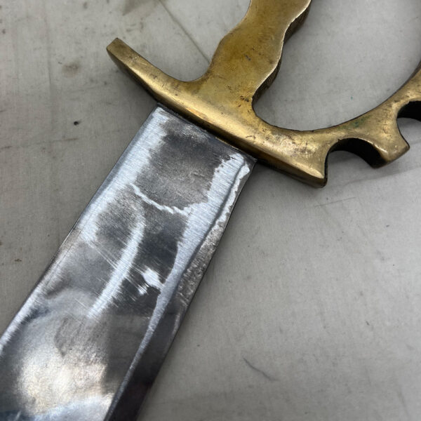 WW2 US Australian Made Fighting Knife Brass Handle - Image 6