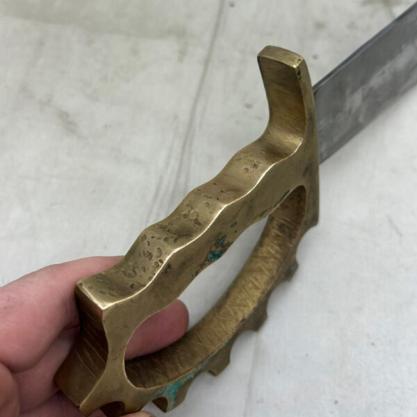 WW2 US Australian Made Fighting Knife Brass Handle - Image 7