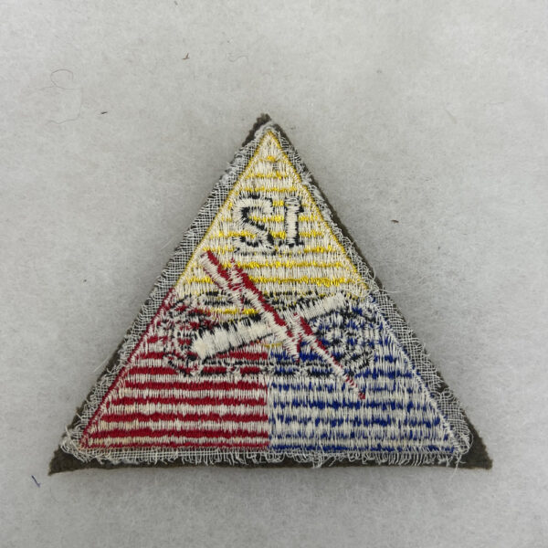WW2 US Army 12th Armored Division Patch Embroidered On Wool - Image 2