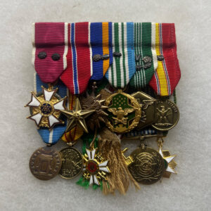 Vietnam War US Army Officer Miniature Medal Rack