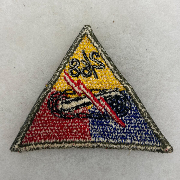 US Army 2/68 Armored Triangle Patch German Made - Image 2