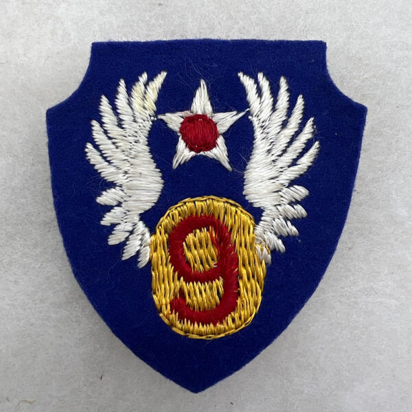 WW2 US 9th Army Air Force Patch Felt English Made