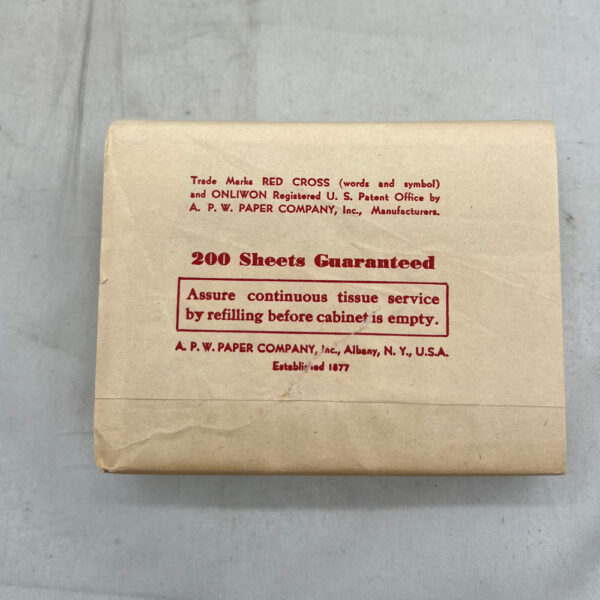WW2 US Red Cross Toilet Tissue 200 Sheets Unissued - Image 3