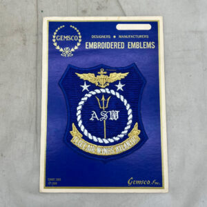 US Navy Fleet Air Wings Atlantic Patch On Gemsco Card