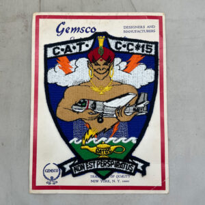 US Navy Training Squadron Patch On Gemsco Card