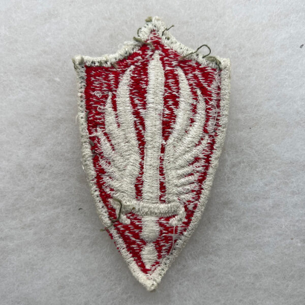 Korean War US Army Scarfwaf Patch Japanese Made White Border - Image 2