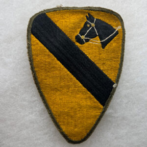 WW2 US Army 1st Cavalry Division Patch With Embellished Bridle
