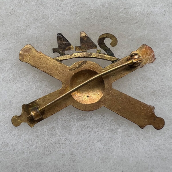 1930s US Army 244th Coast Artillery Officer Collar Insignia Pinback - Image 2