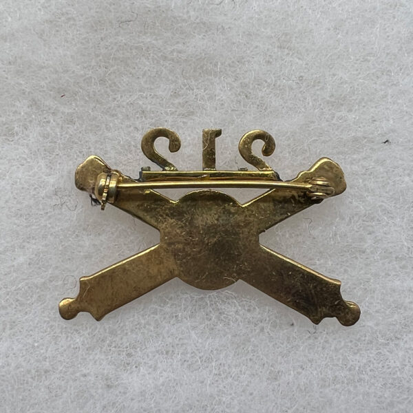 1930s US Army 212th Coast Artillery Officer Collar Insignia Pinback - Image 2