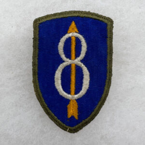 WW2 US Army 8th Infantry Division Patch OD Border