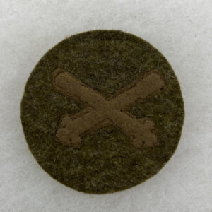 WW1 US Army Artillery PFC Chevron Patch Wool
