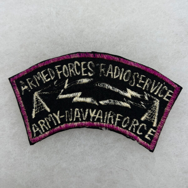 US Army Armed Forces Radio Service Army-Navy-Air Force Tab Japanese Made