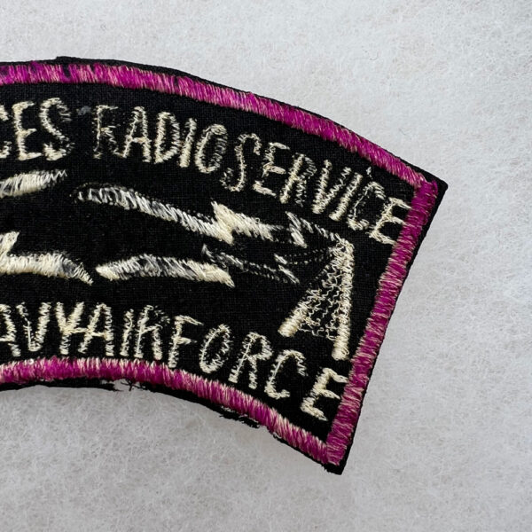 US Army Armed Forces Radio Service Army-Navy-Air Force Tab Japanese Made - Image 3