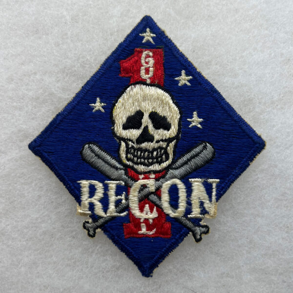 US 1st Marine Division Reconnaissance Patch Japanese Made ID'd