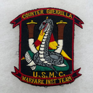 US Marine Corps Counter Guerilla Warfare Team Patch Theater Made ID'd