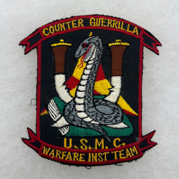 US Marine Corps Counter Guerilla Warfare Team Patch Theater Made ID'd
