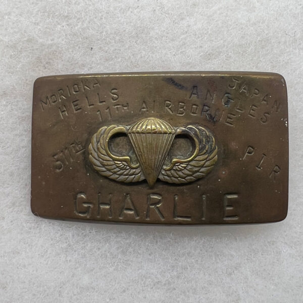 US Army 511th Parachute Infantry Regiment Belt Buckle Japanese Made