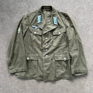 WW2 German Army Officer Mountain Troop Africa Korps M41 Uniform Upgraded To Officer Insignia Applied Post War