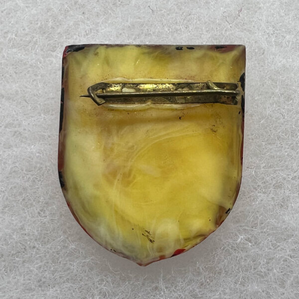 WW2 US Army 999th Field Artillery DUI Theater Made Plastic Pinback - Image 2