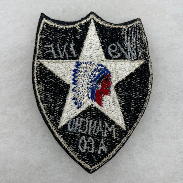 US Army 1/9 Infantry Manchu A Company 2nd Division Pocket Theater Embellished - Image 2