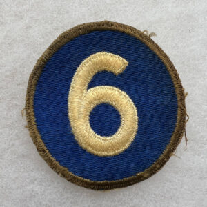 WW2 US Army 6th Corps Patch OD Border Greenback