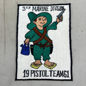 US 3rd Marine Division Pistol Team 1961 Patch Japanese Made