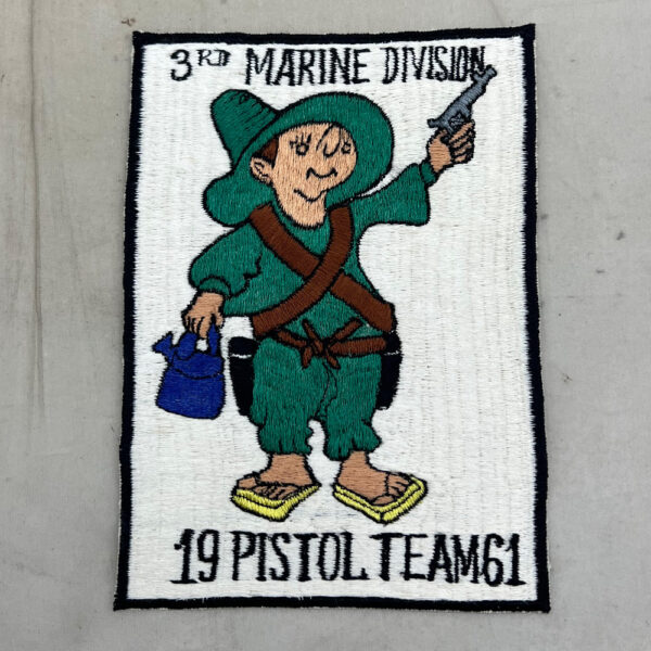 US 3rd Marine Division Pistol Team 1961 Patch Japanese Made