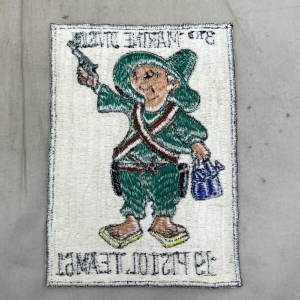 US 3rd Marine Division Pistol Team 1961 Patch Japanese Made - Image 2